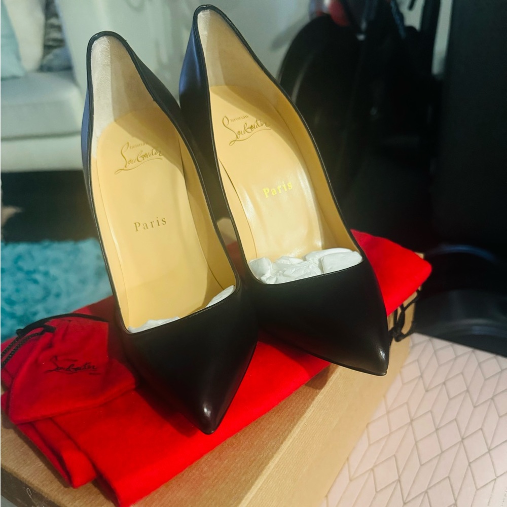 Christian Louboutin Nappa Leather Pigalle Follies 100MM BEAUTIES for sale!